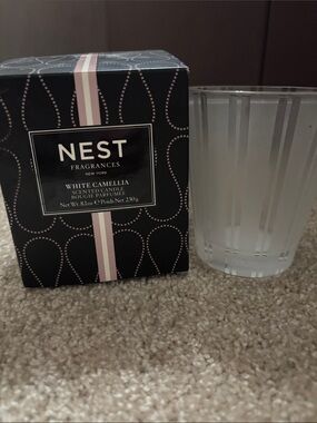 EMPTY glass Nest Fragrances candle jar